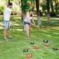 AellasNervalt Giant Tic Tac Toe Game Outdoor Toss Game Set with 3ft X 3ft Rope Portable Instant Assembly Throw Bean Bag Floor Games for Lawn Backyard Camping Exercise Activity Adults Kids Family