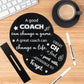 AellasNervalt 6Pcs Coach Wooden Sign Gift A Good Coach Can Change A Game Thanks Wood Keepsake with Stand Pen Office Classroom Desks Home Decor Coach Gifts for Basketball Soccer Softball Team