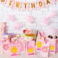 AellasNervalt 26Pcs Preppy Party Favor Bag with Stickers Y2k Hot Pink Smile Face Tiger Goodie Bags Paper Treat Bag Candy Gift Bags Supplies for Teen Girls Birthday Bachelorette Early 2000s Theme Party